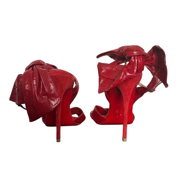 Christian Louboutin Red eel leather heels - Picture 7 of 13